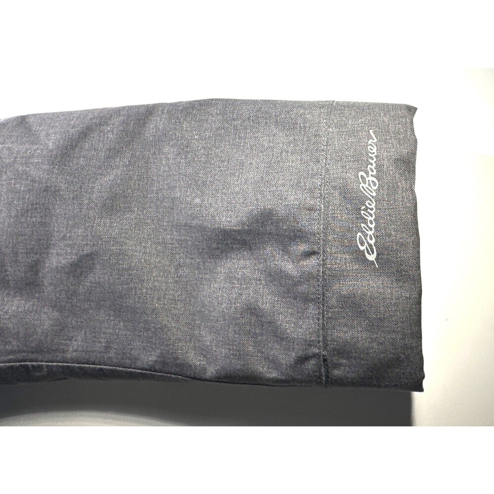 Eddie Bauer Womens Long Quilted Hooded Girl On The Go Jacket Gray Water-Resistan - Picture 11 of 14